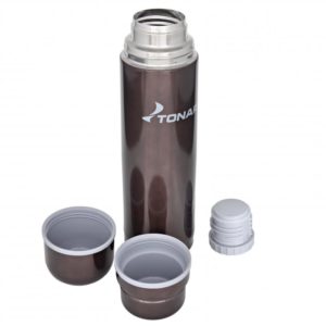 Термос ТОНАР 1000 мл. черный (две крышки-кружки)